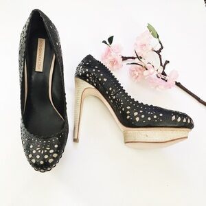 BCBG Max Azria Black Platform Heels NWOB
